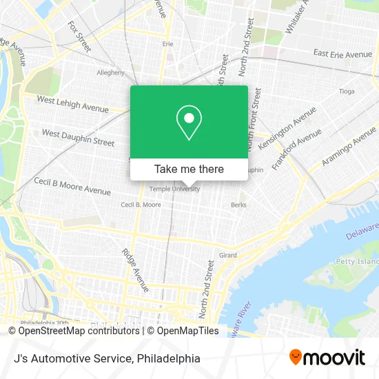 J's Automotive Service map