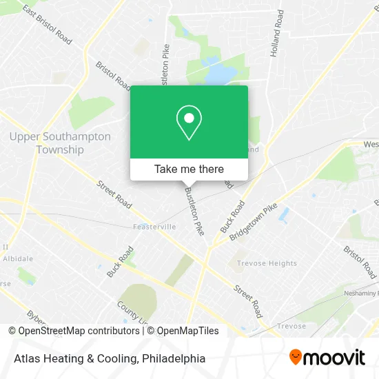 Atlas Heating & Cooling map