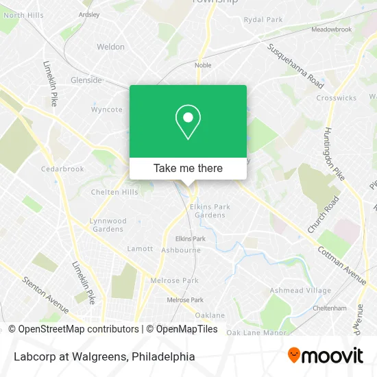 Labcorp at Walgreens map