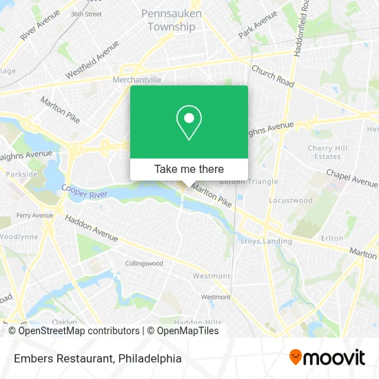 Embers Restaurant map