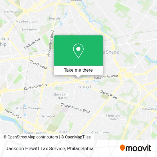 Jackson Hewitt Tax Service map