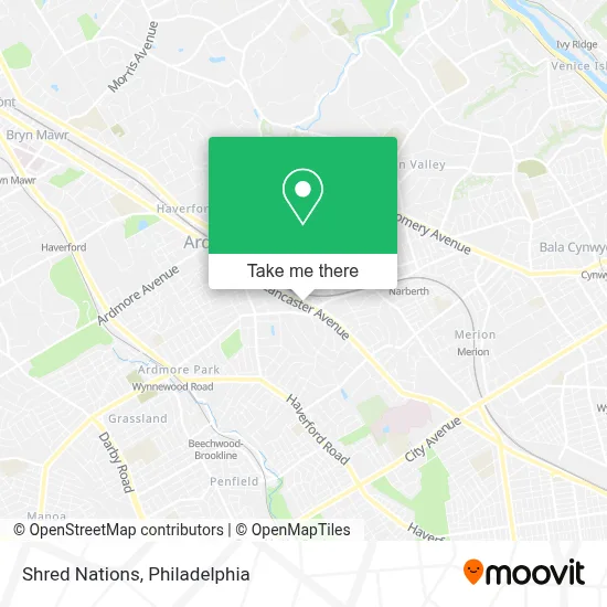 Shred Nations map