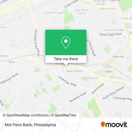 Mid Penn Bank map