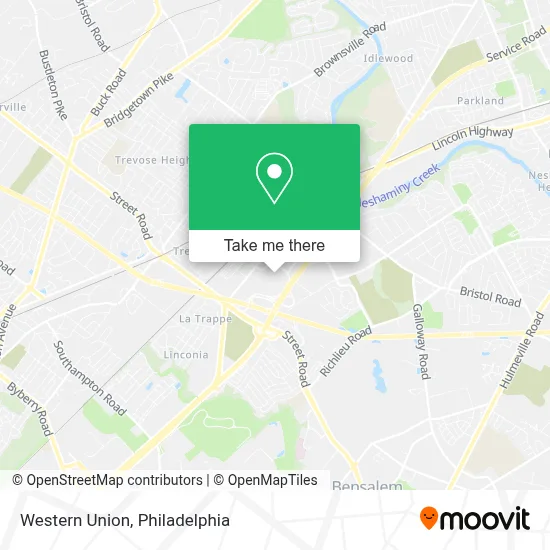 Western Union map