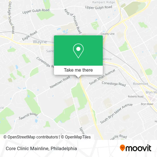 Core Clinic Mainline map