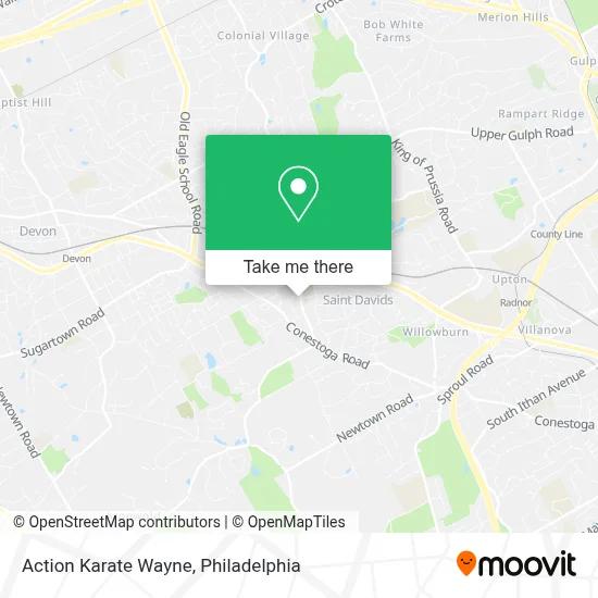 Action Karate Wayne map