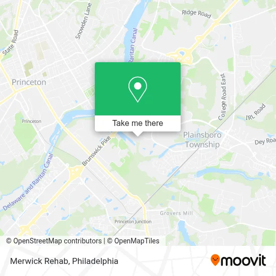 Merwick Rehab map