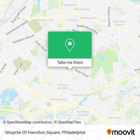 Shoprite Of Hamilton Square map