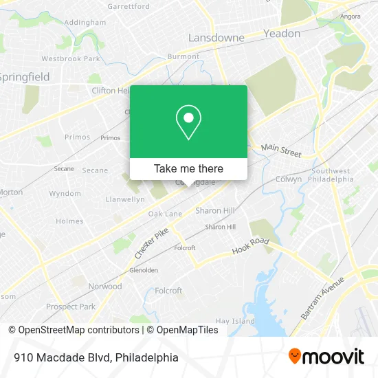 910 Macdade Blvd map