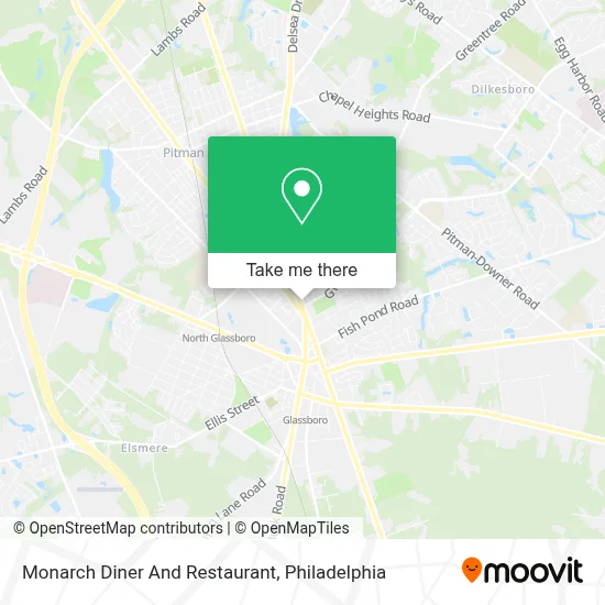 Monarch Diner And Restaurant map