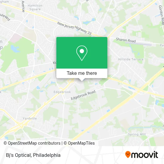 Bj's Optical map