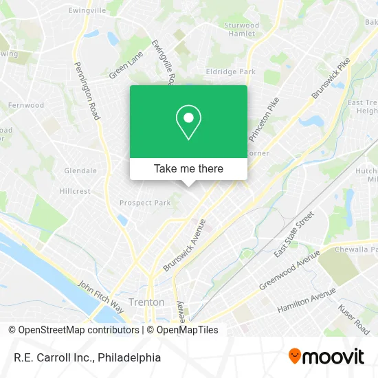 R.E. Carroll Inc. map