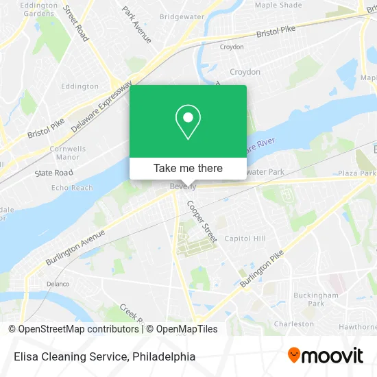 Elisa Cleaning Service map