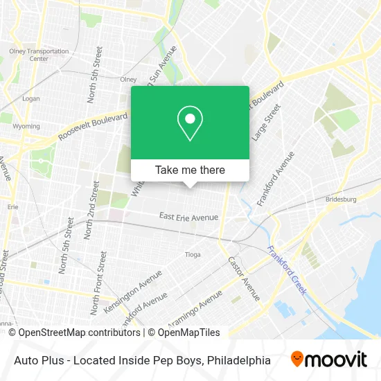Auto Plus - Located Inside Pep Boys map