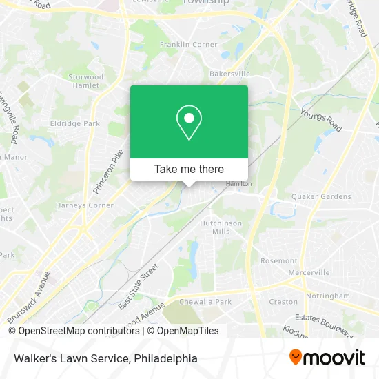 Walker's Lawn Service map