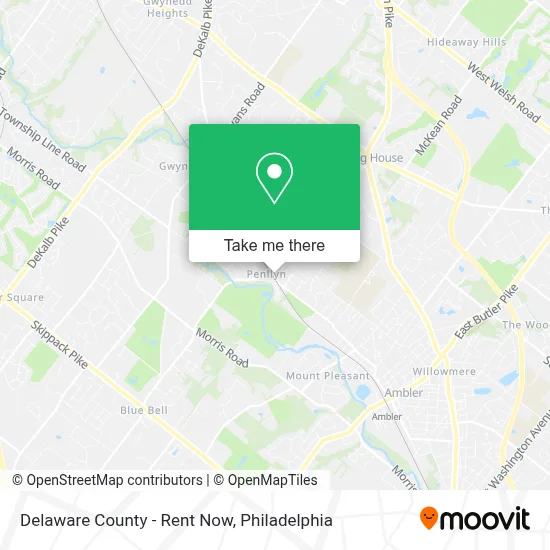 Delaware County - Rent Now map