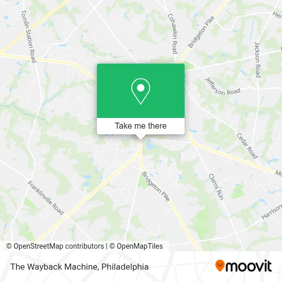 The Wayback Machine map