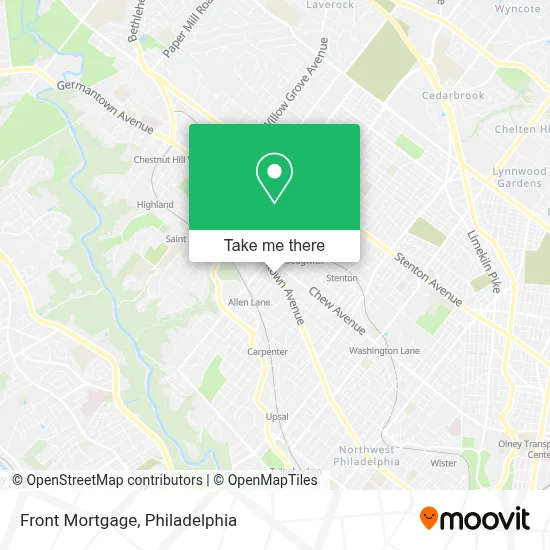 Front Mortgage map
