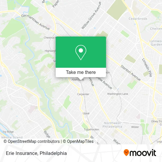 Erie Insurance map
