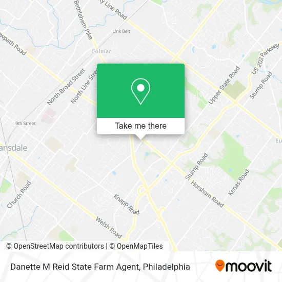 Danette M Reid State Farm Agent map
