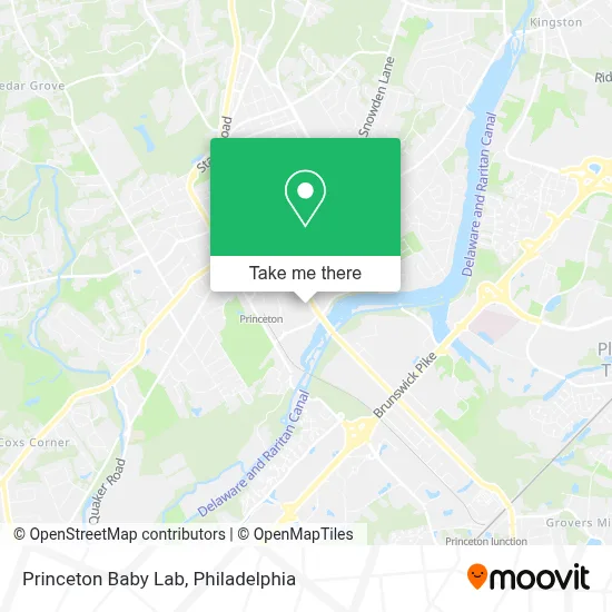 Princeton Baby Lab map