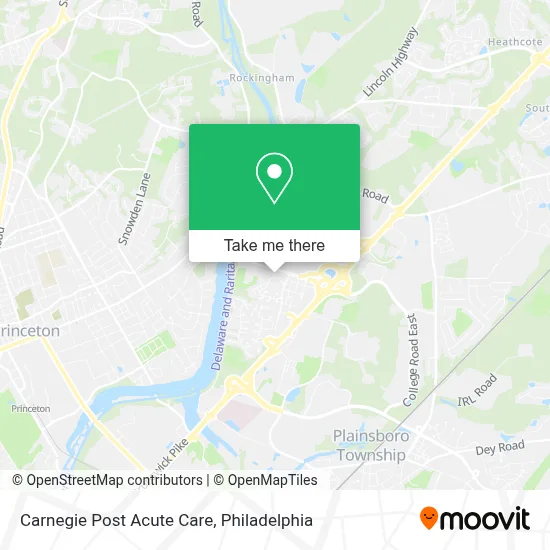 Carnegie Post Acute Care map