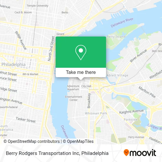 Berry Rodgers Transportation Inc map