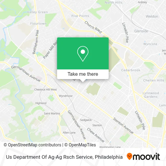 Us Department Of Ag-Ag Rsch Service map
