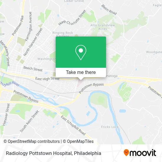 Radiology Pottstown Hospital map