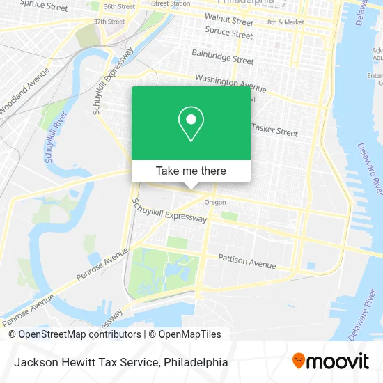 Jackson Hewitt Tax Service map