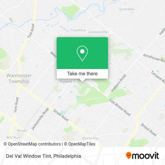 Del Val Window Tint map