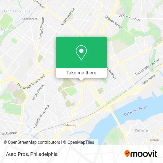 Auto Pros map
