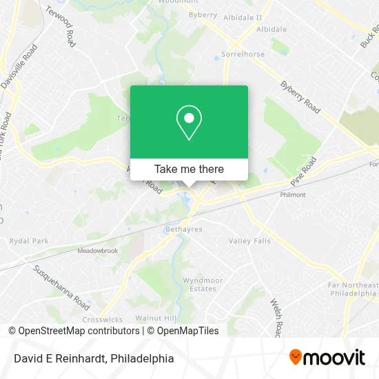 David E Reinhardt map