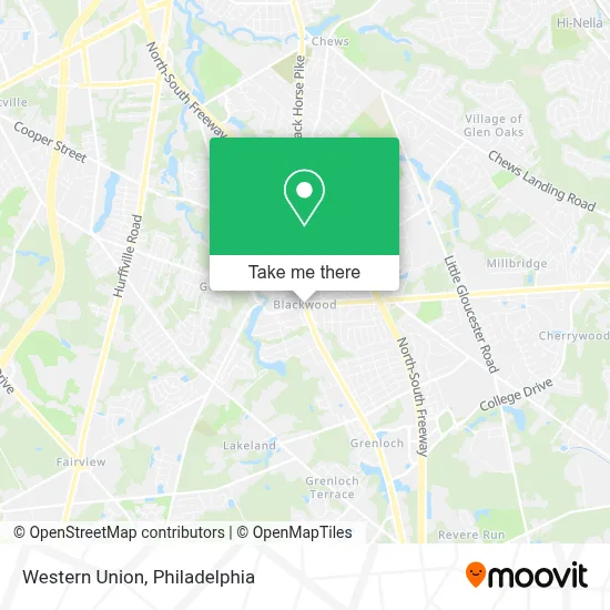 Western Union map