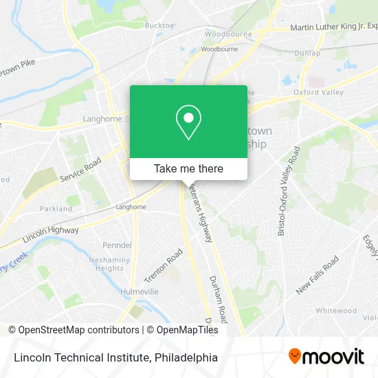 Lincoln Technical Institute map