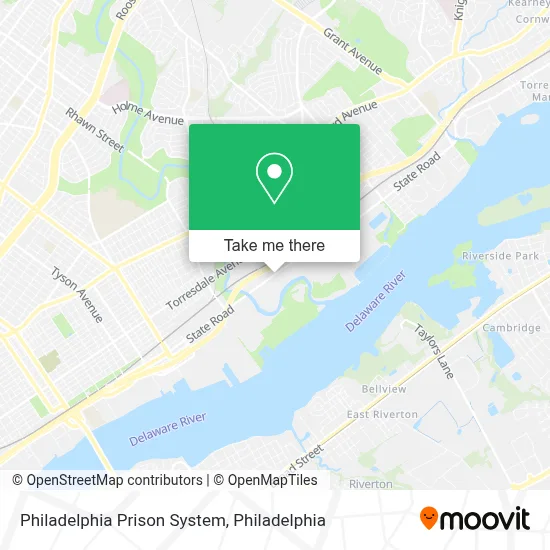 Philadelphia Prison System map
