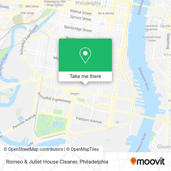 Romeo & Juliet House Cleaner map