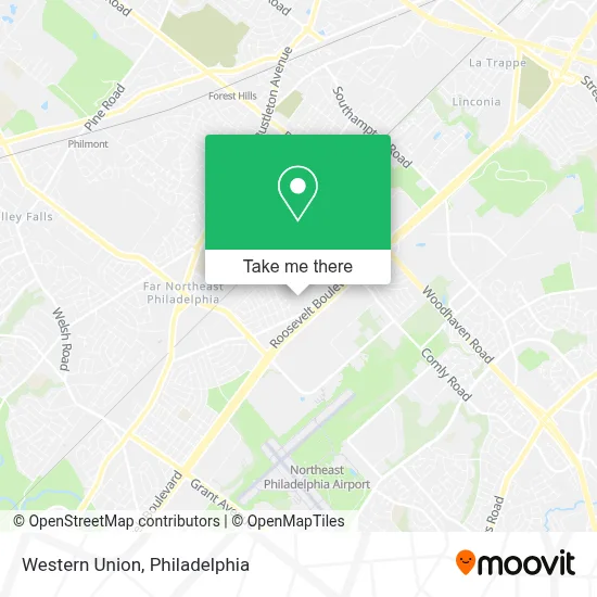Western Union map