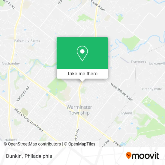Dunkin' map