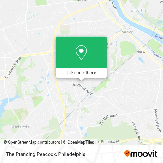 The Prancing Peacock map