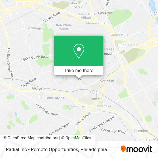 Radial Inc - Remote Opportunities map