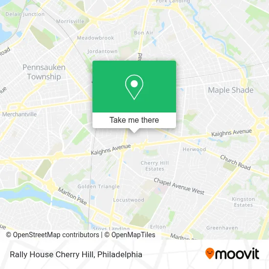 Rally House Cherry Hill map