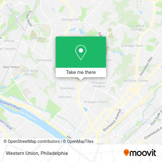Western Union map