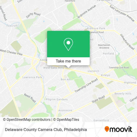 Delaware County Camera Club map