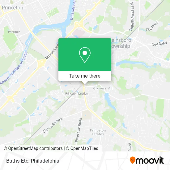 Baths Etc map