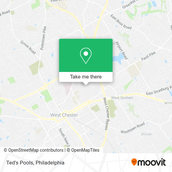 Ted's Pools map