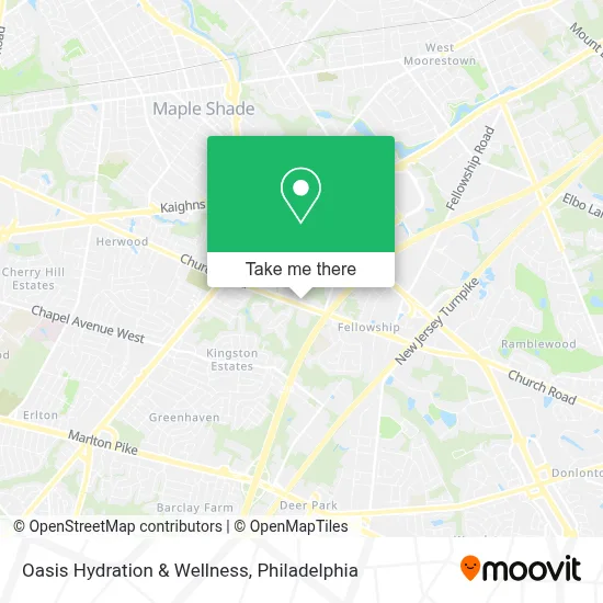 Oasis Hydration & Wellness map