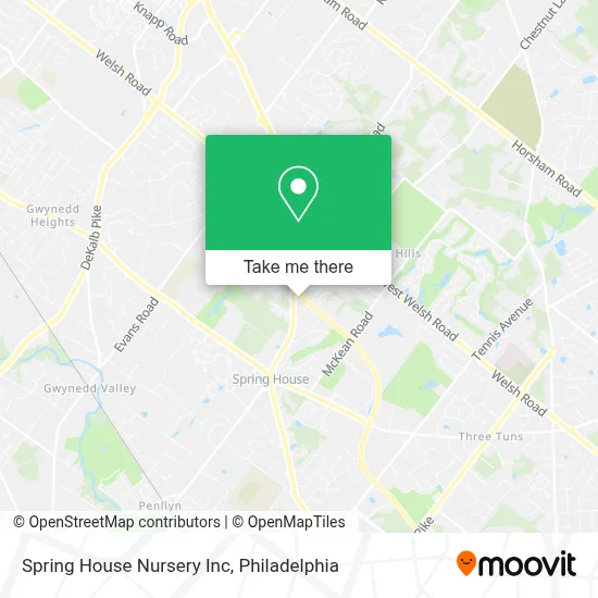 Spring House Nursery Inc map