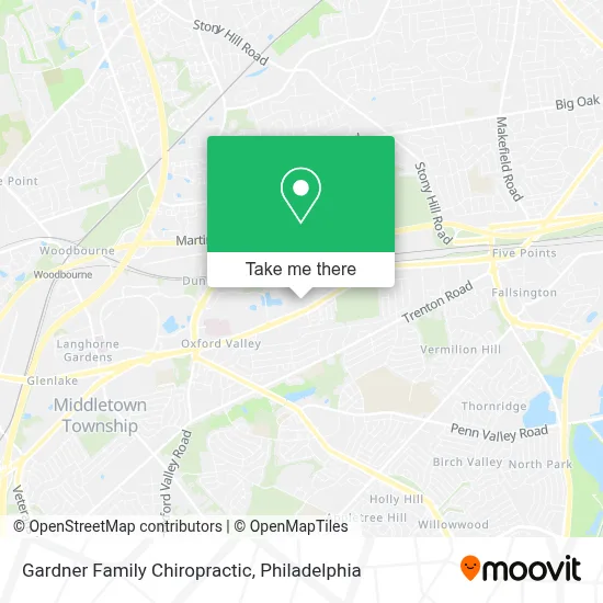 Gardner Family Chiropractic map