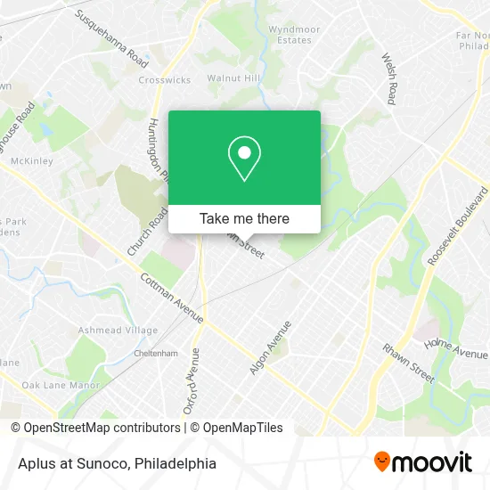 Aplus at Sunoco map